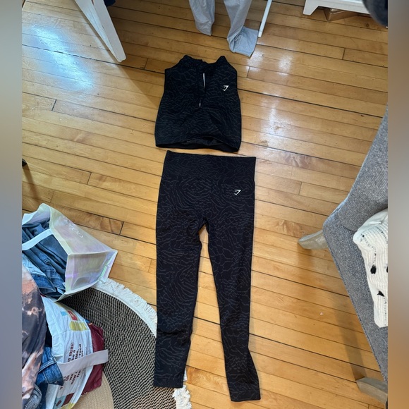 Gym shark set large pattern black - Picture 2 of 4